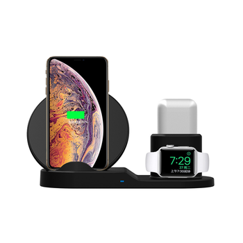 Factory Wholesales QI Quick Charger 3 in 1 Wireless Charger For iPhone8 /8plus/X  For Samsung S6/S7/S8