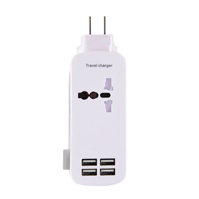 USB Power Strip Portable Travel Charger Portable Platoon Power Adapter 4 Port 5v 4.2A/2.1A USB Home Charger